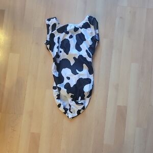 Foxy Leotards Cow Print Leotard size S
